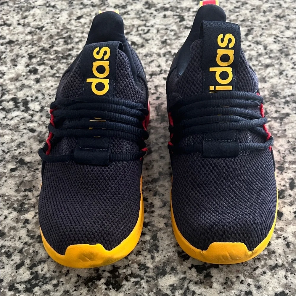 adidas Lite Racer Adapt 7.0 K 'Legend Ink Crew Yellow' size 1, Little Boy - Picture 2 of 7